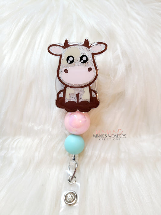 Cow Badge Reel