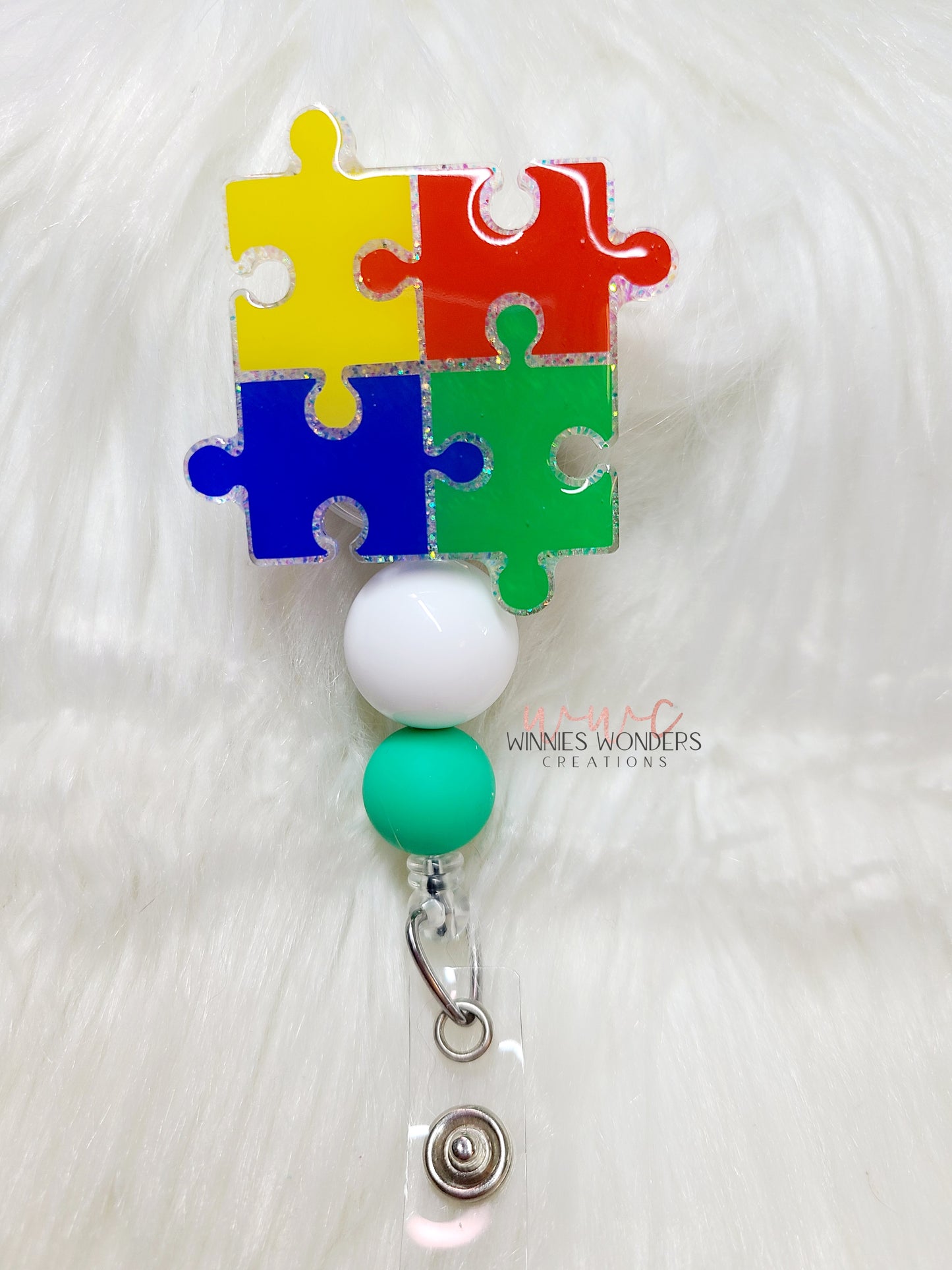 Autism Awareness Badge Reel