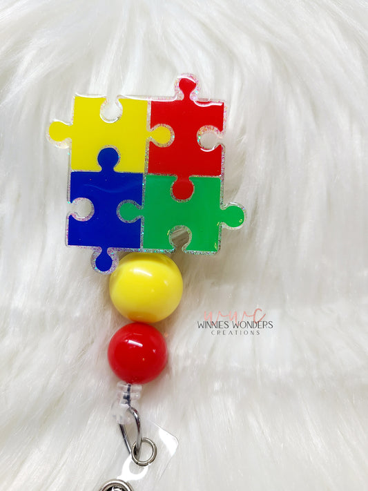 Autism Awareness Badge Reel