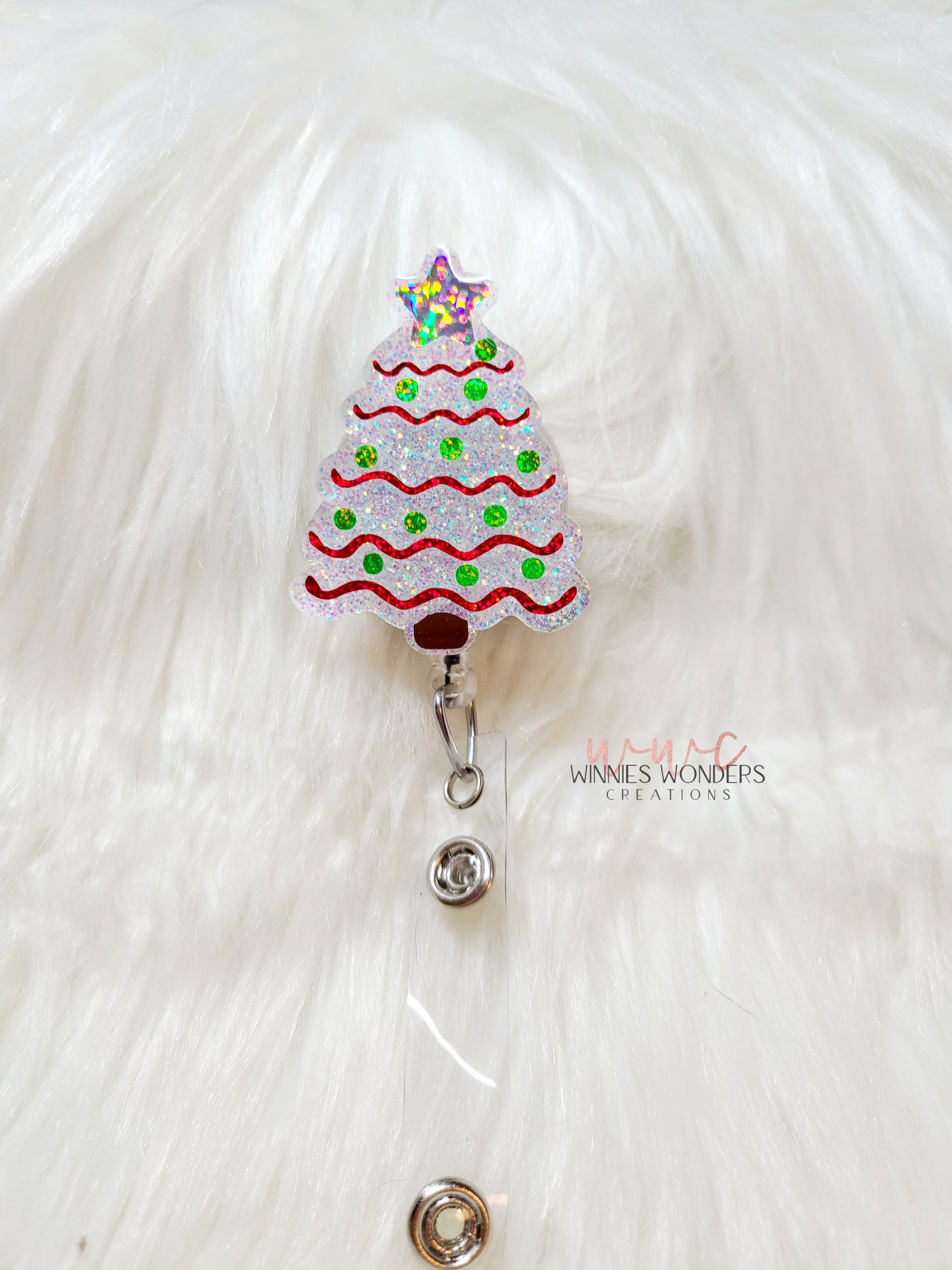 Christmas Tree Cookie Badge Reel