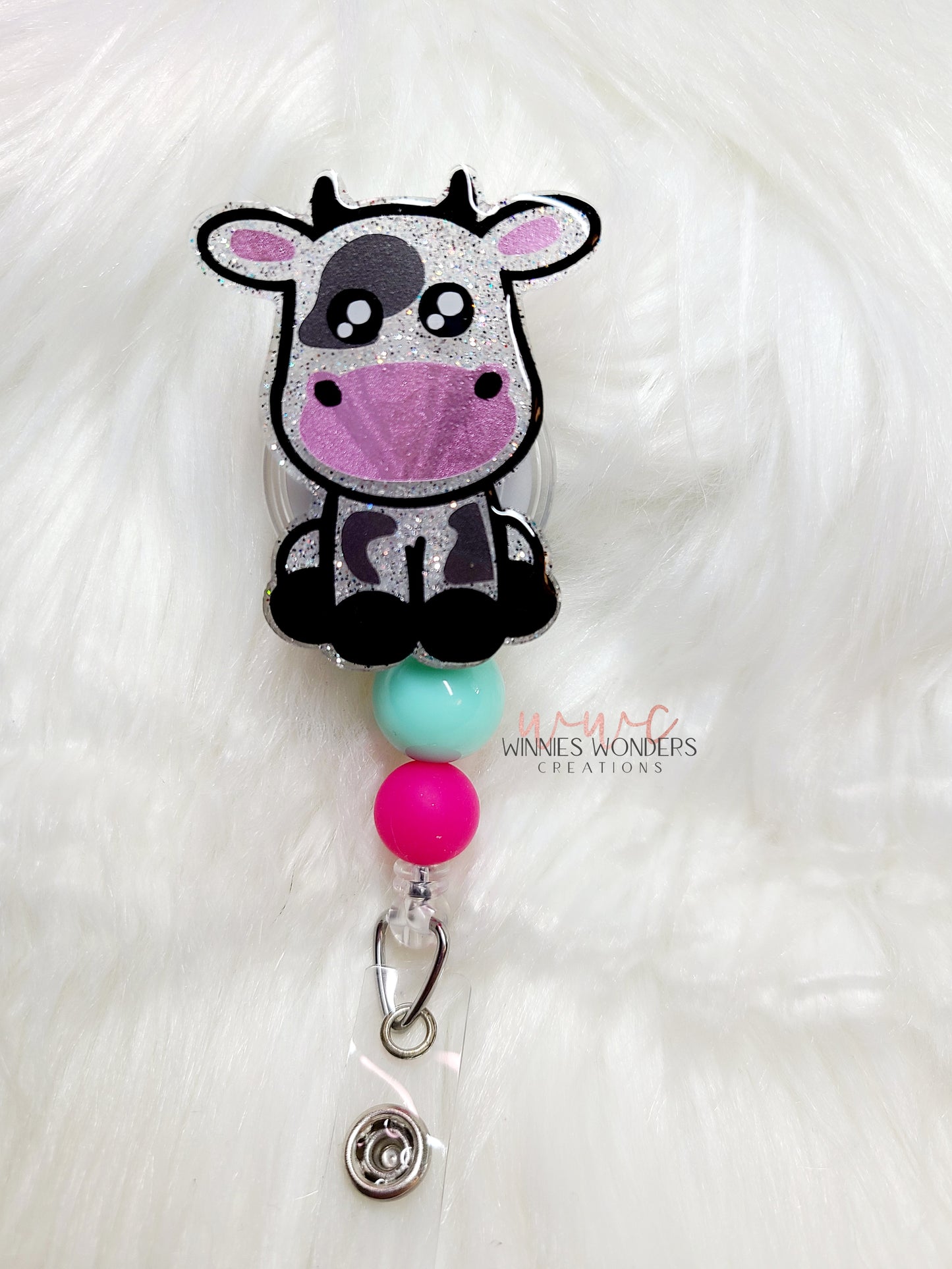 Cow Badge Reel