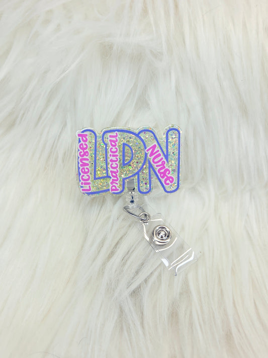 LPN-Licensed Practical Nurse Badge Reel