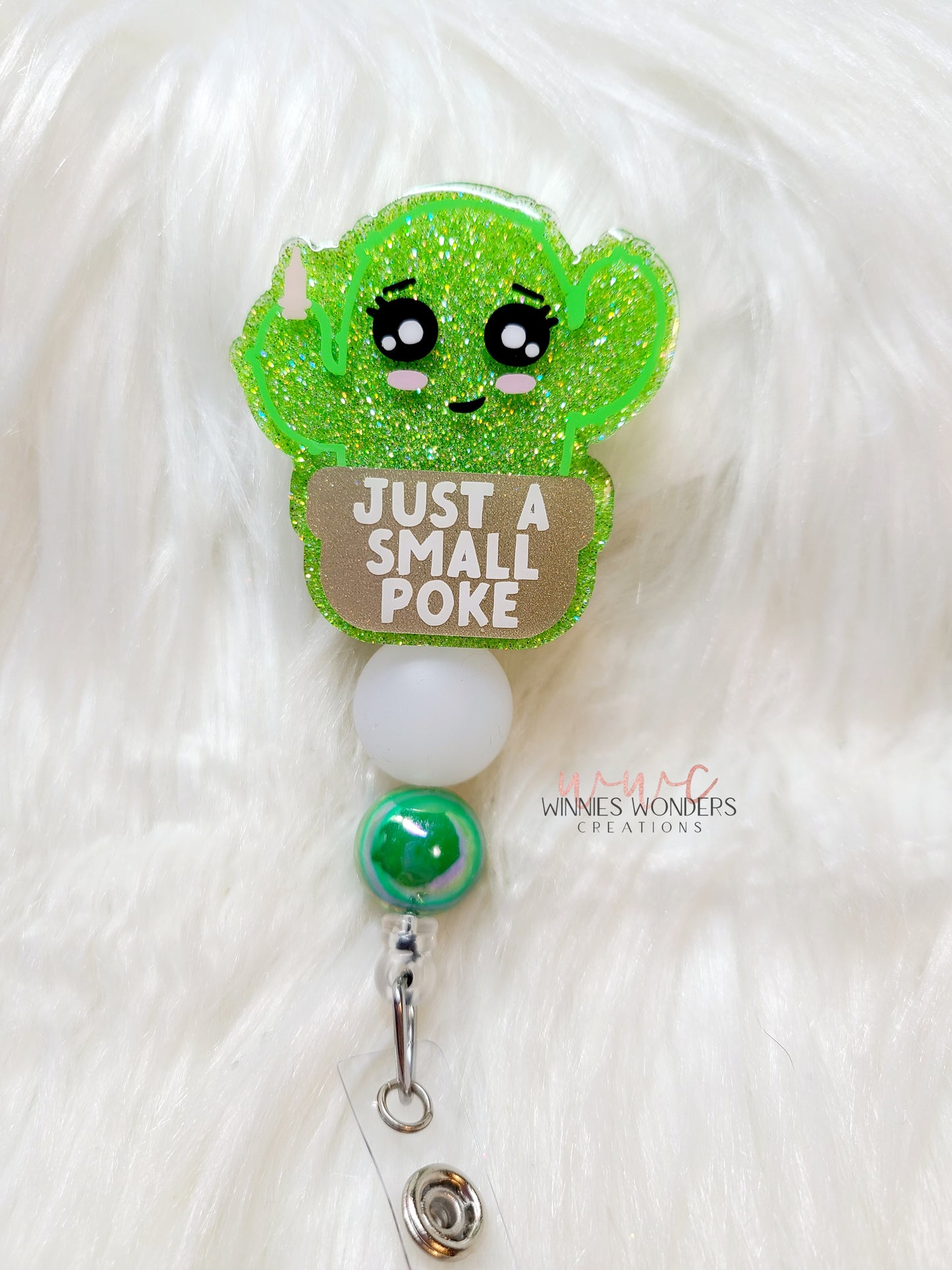 Just A Small Poke Badge Reel