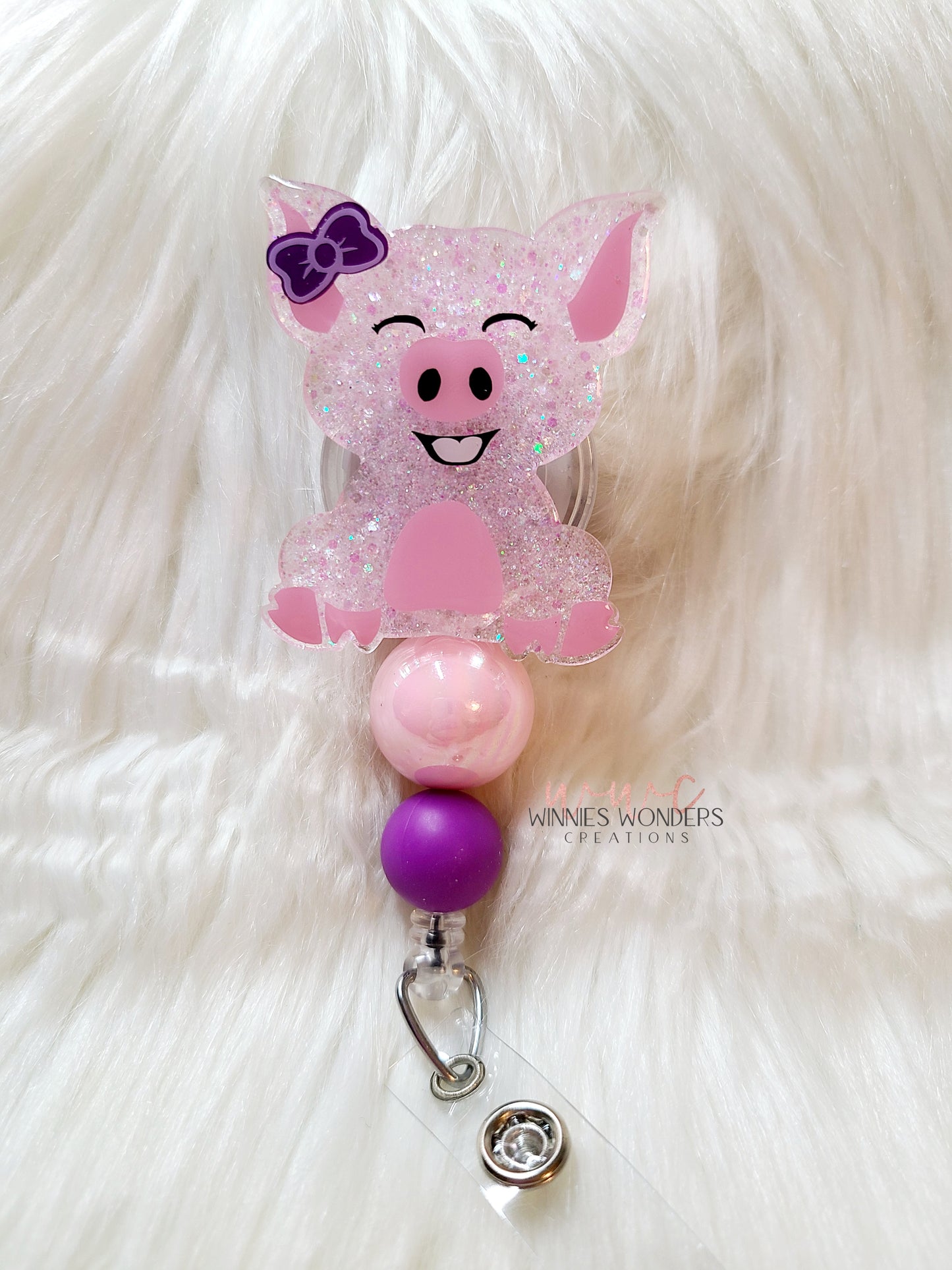 Pig Badge Reel