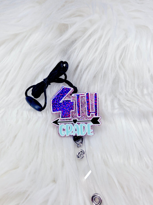 4th Grade Teacher Lanyard