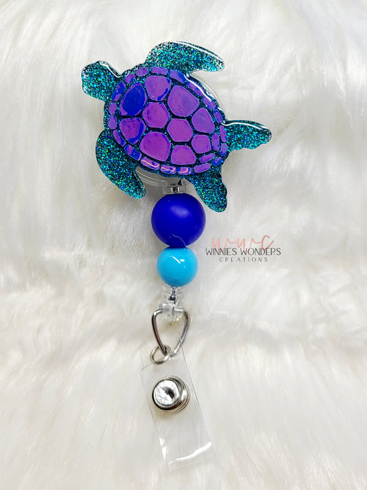 Sea Turtle Badge Reel