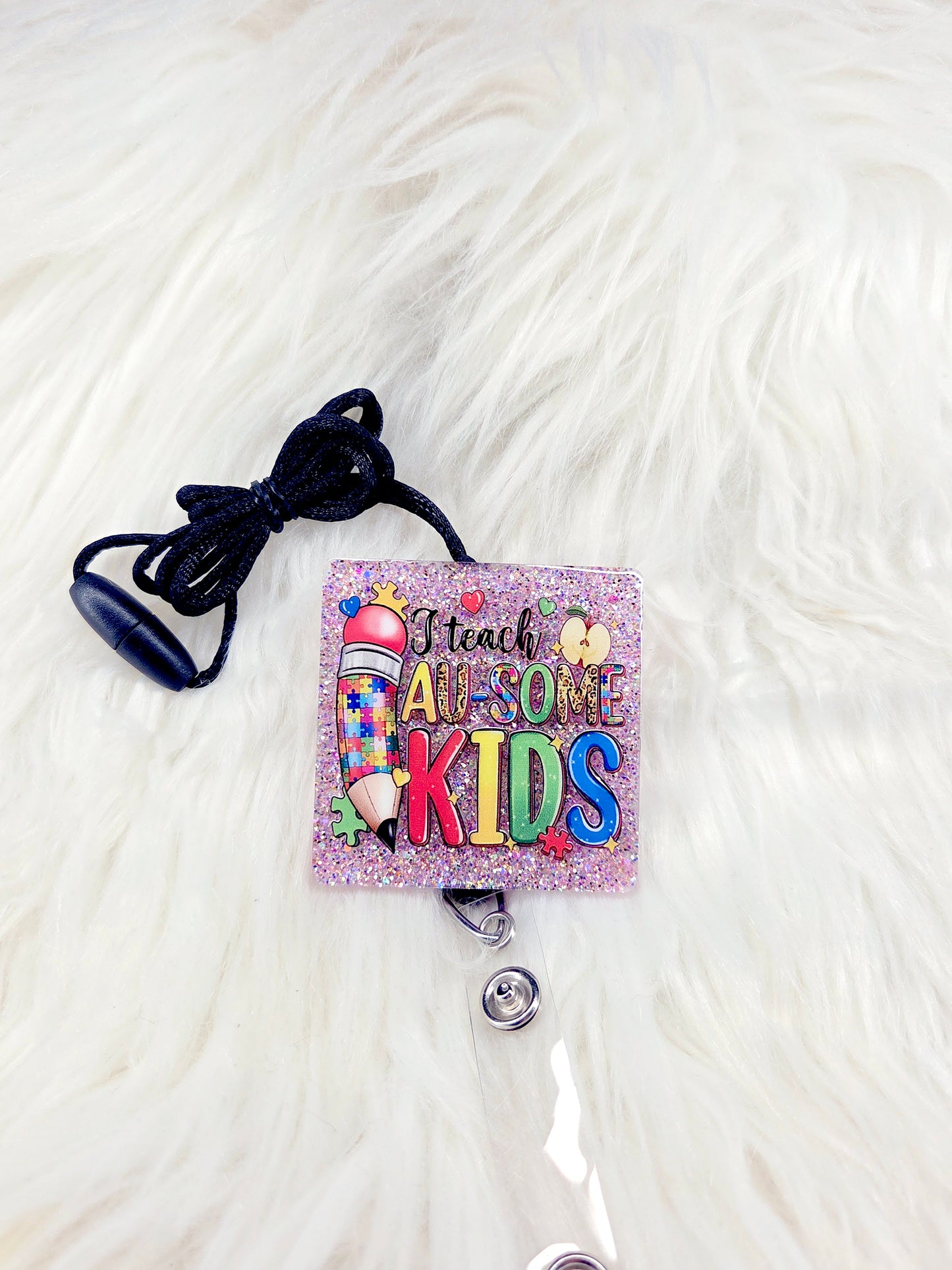 Teach Au-Some Kids-- Autism Lanyard