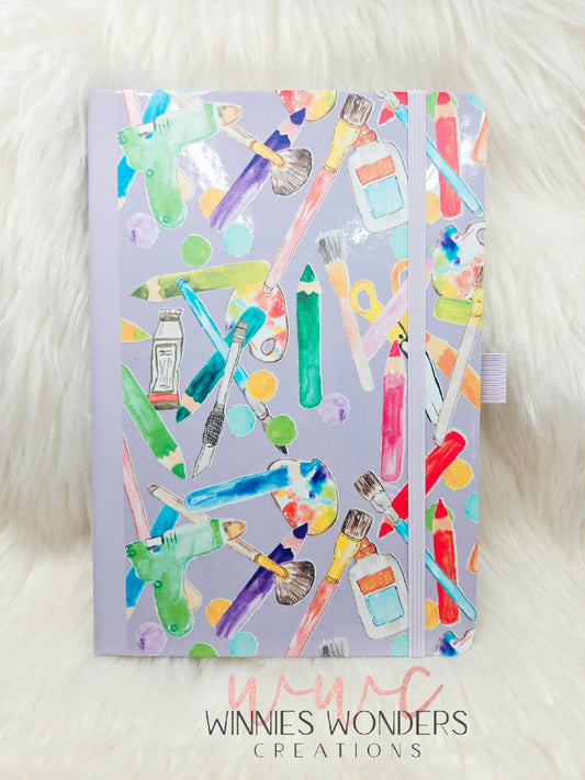 8.5 x 5.5 Notebook/Journal w/ Pen Holder
