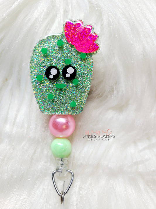 Baby Cactus Badge Reel