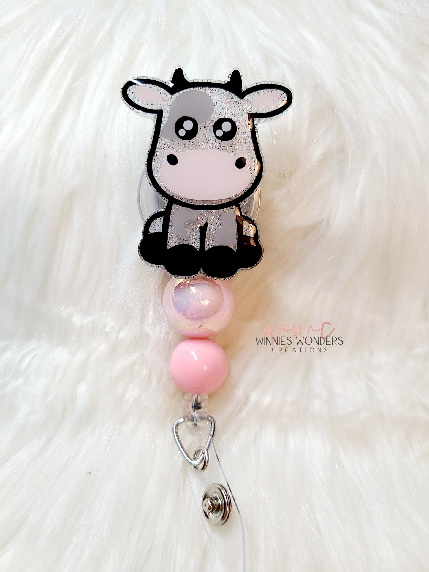 Cow Badge Reel