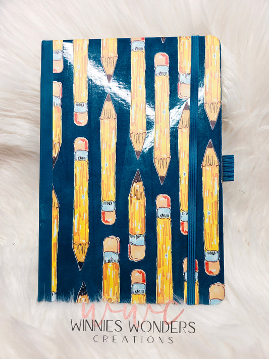 8.5 x 5.5 Notebook/Journal w/ Pen Holder