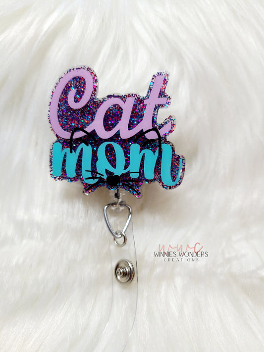 Cat Mom Badge Reel