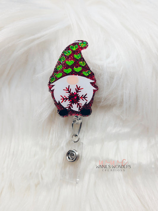 Snowflake Gnome Badge Reel