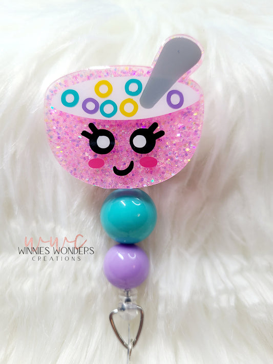 Cereal Badge Reel