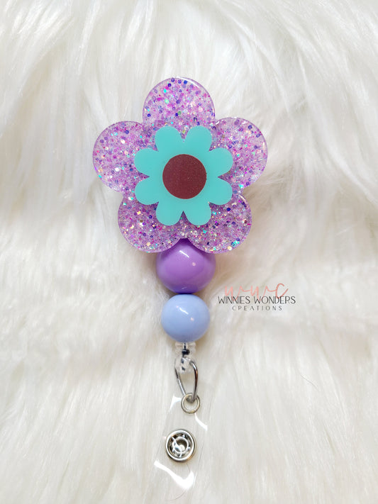 Bubbly Flower Badge Reel