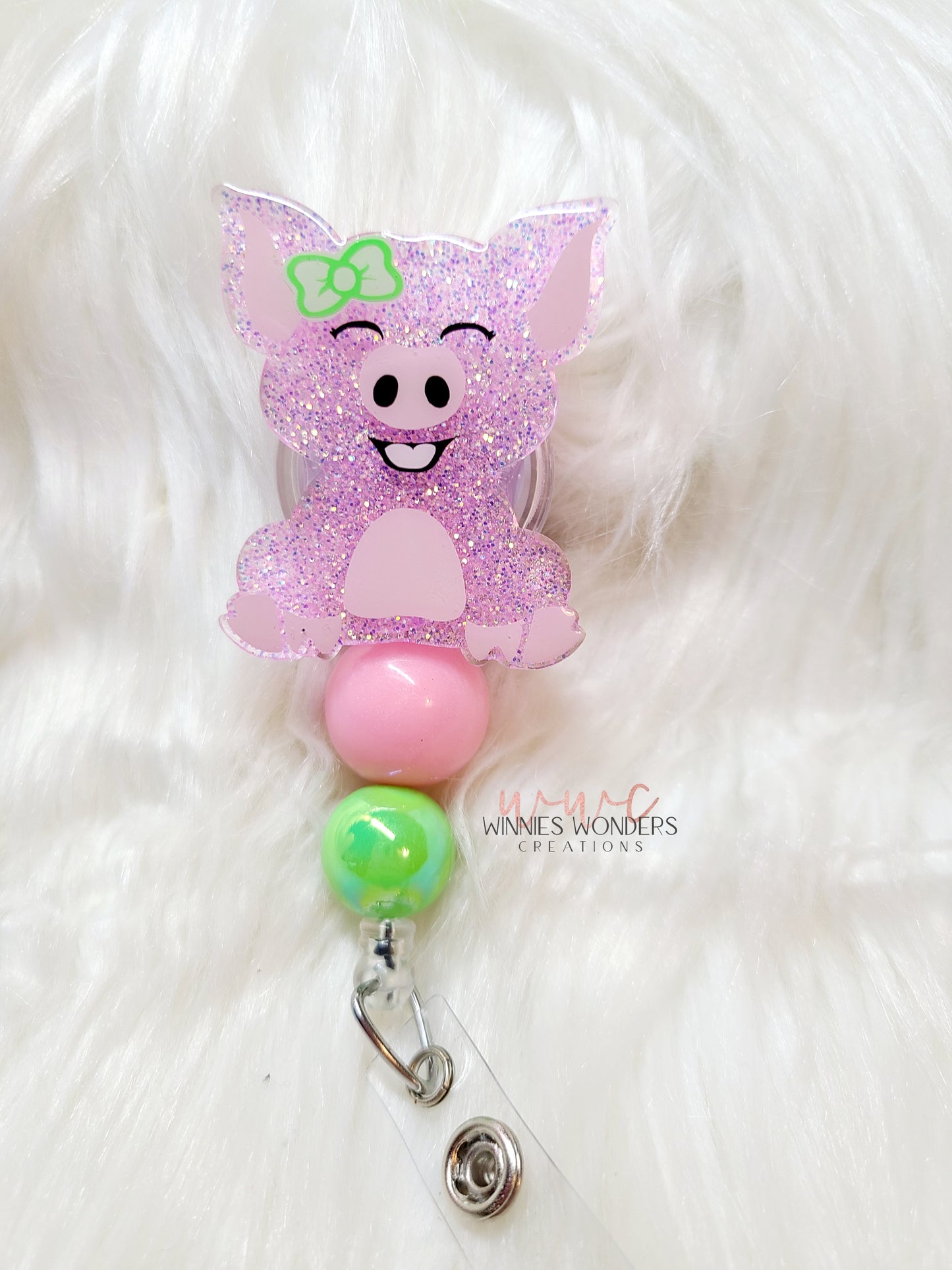 Pig Badge Reel