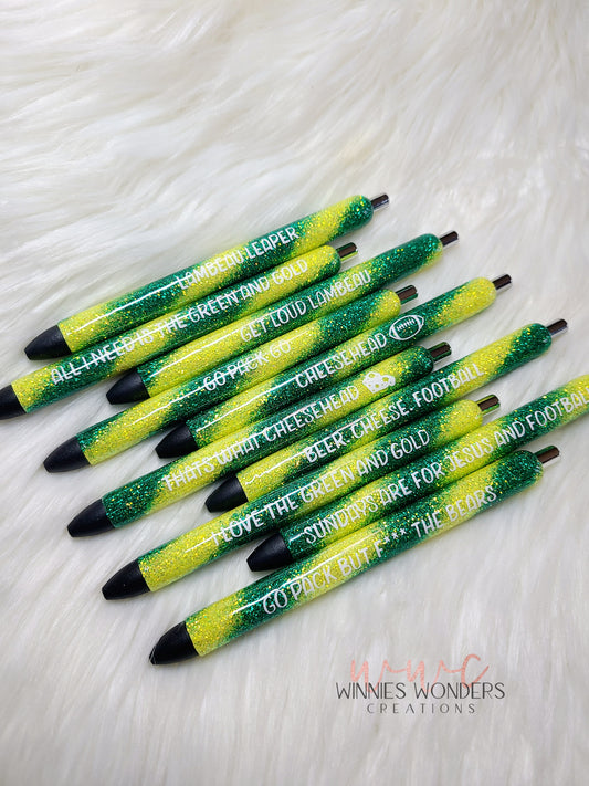 Green/ Gold Swirl Pens (Limited Time Only)