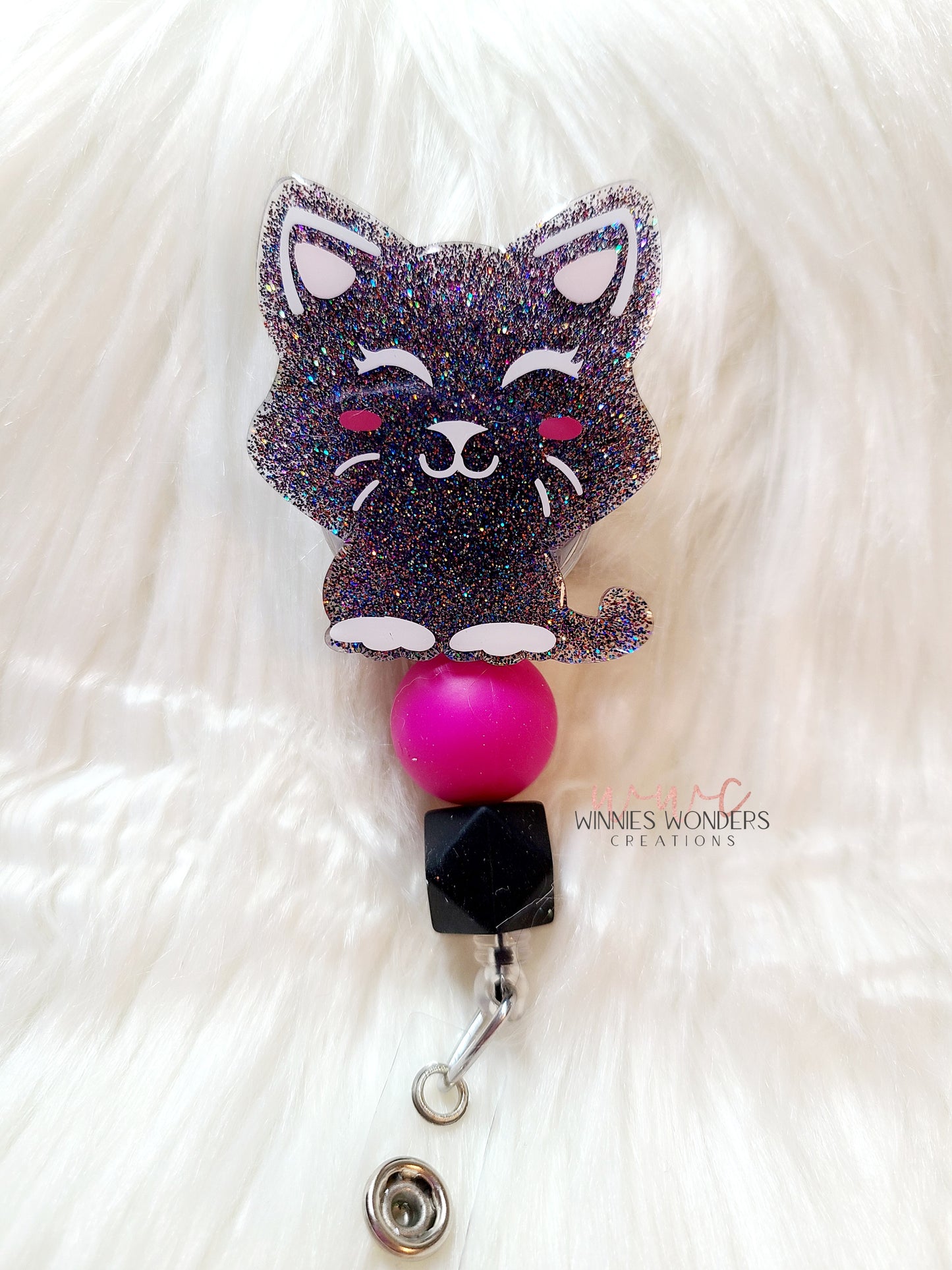 Cat Badge Reel