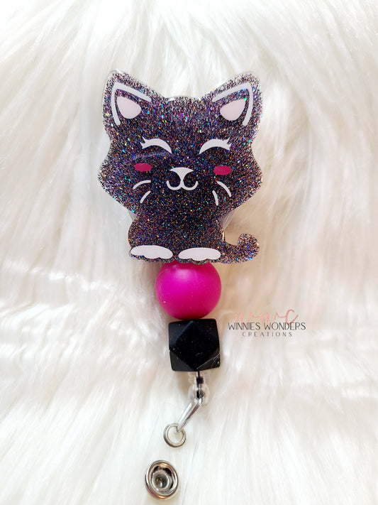 Cat Badge Reel