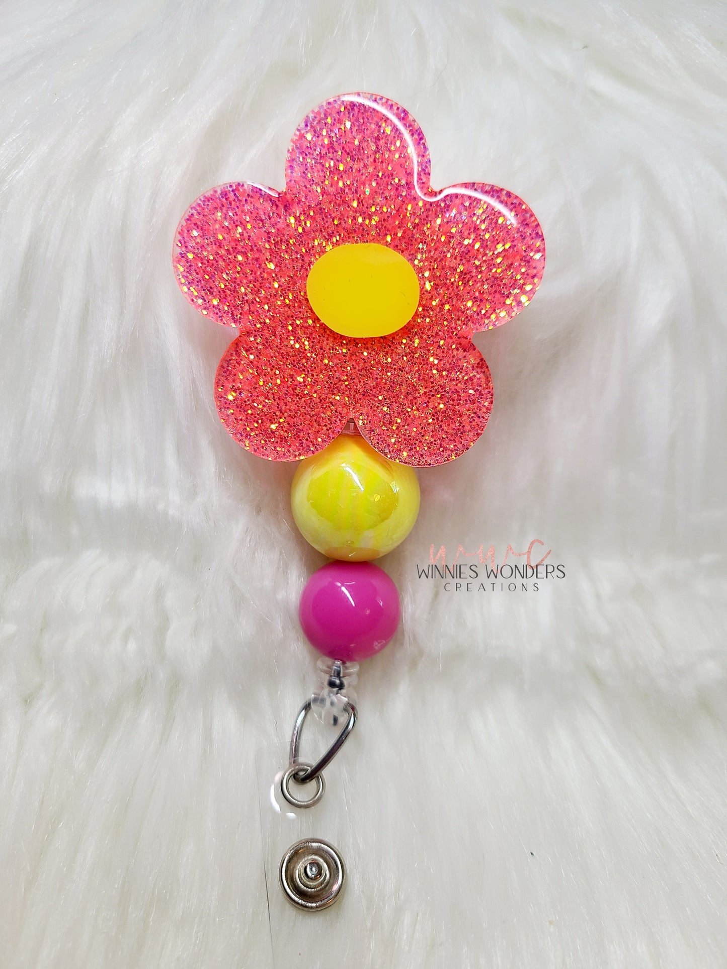 Simple Flower Badge Reel