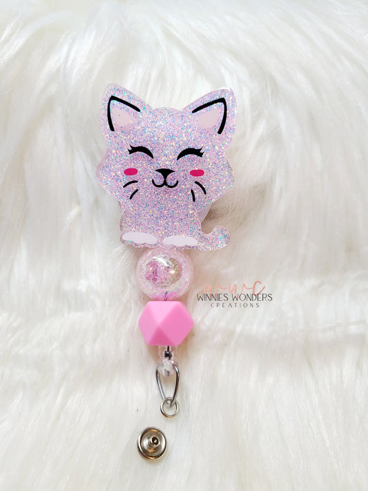 Cat Badge Reel