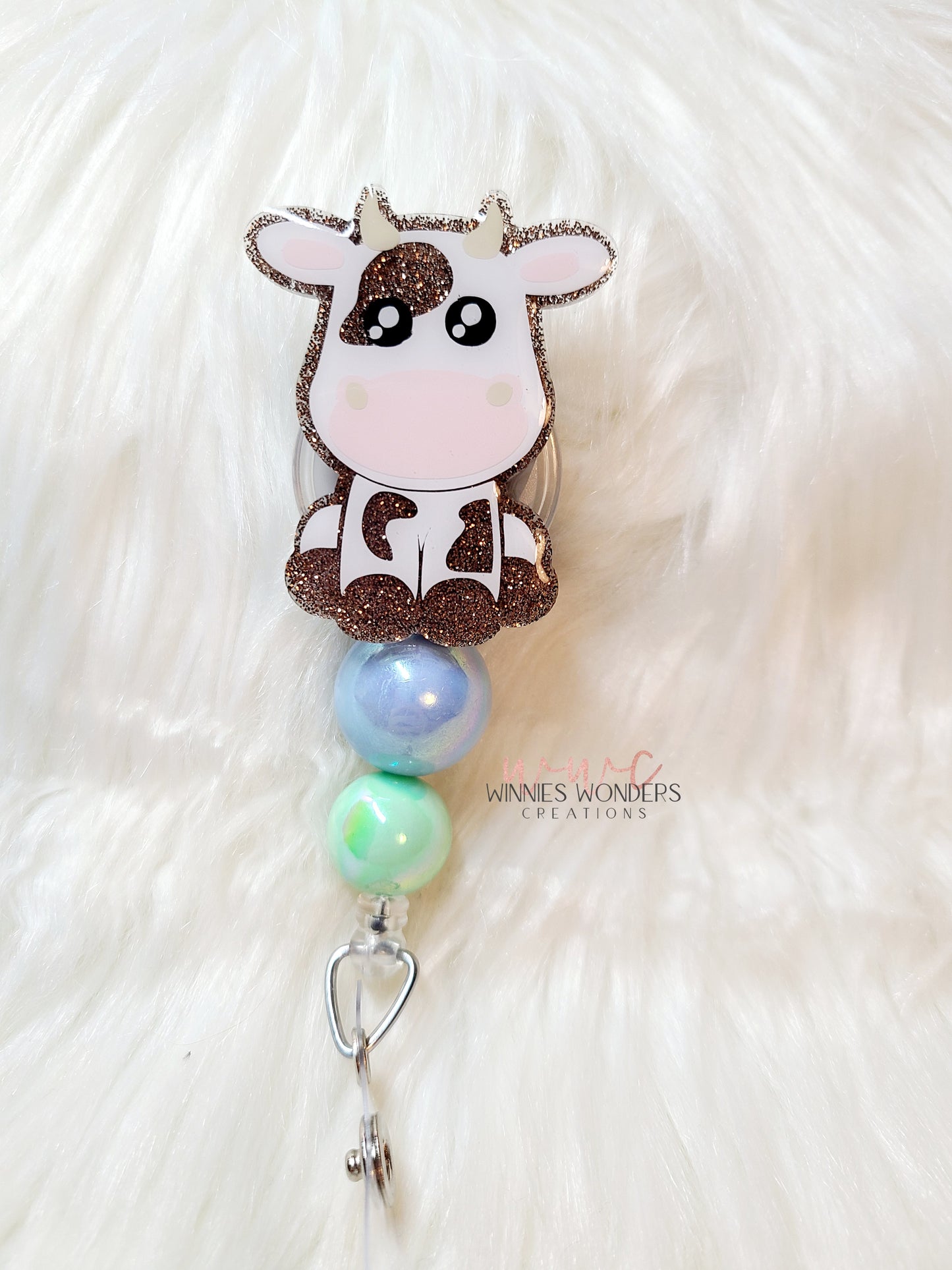 Cow Badge Reel