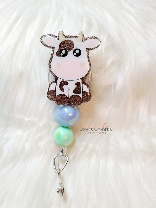 Cow Badge Reel