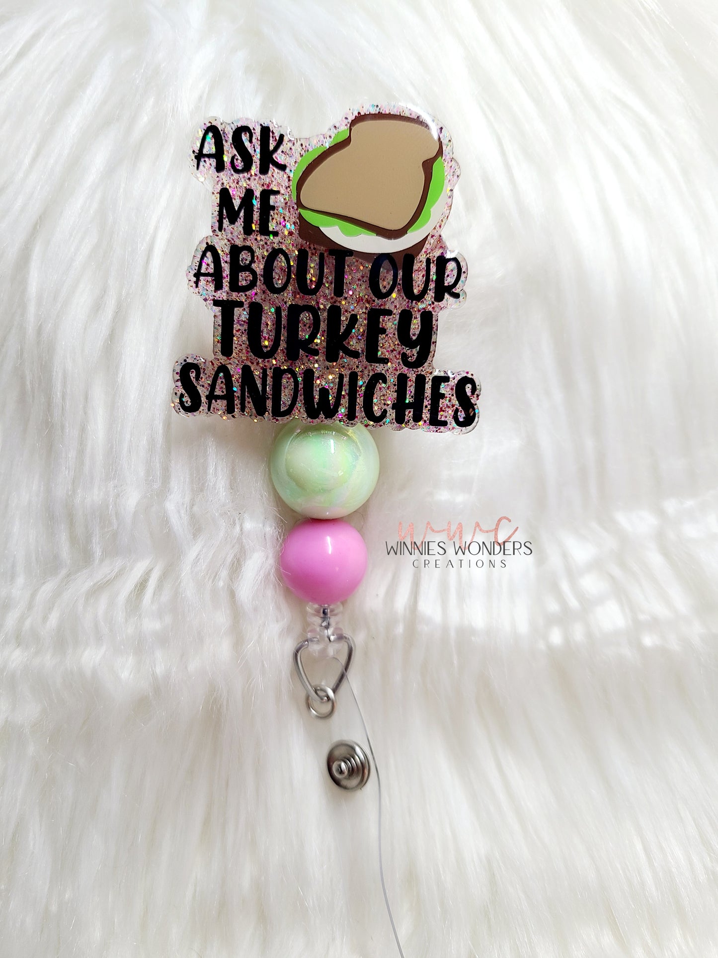 Turkey Sandwich Badge Reel