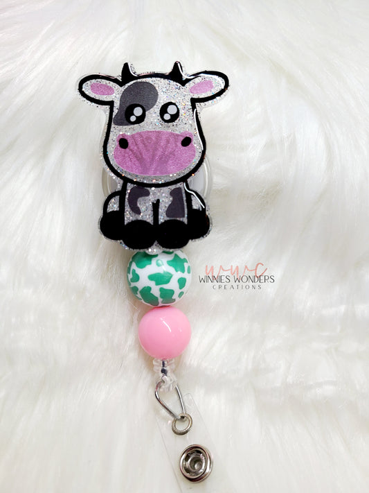 Cow Badge Reel