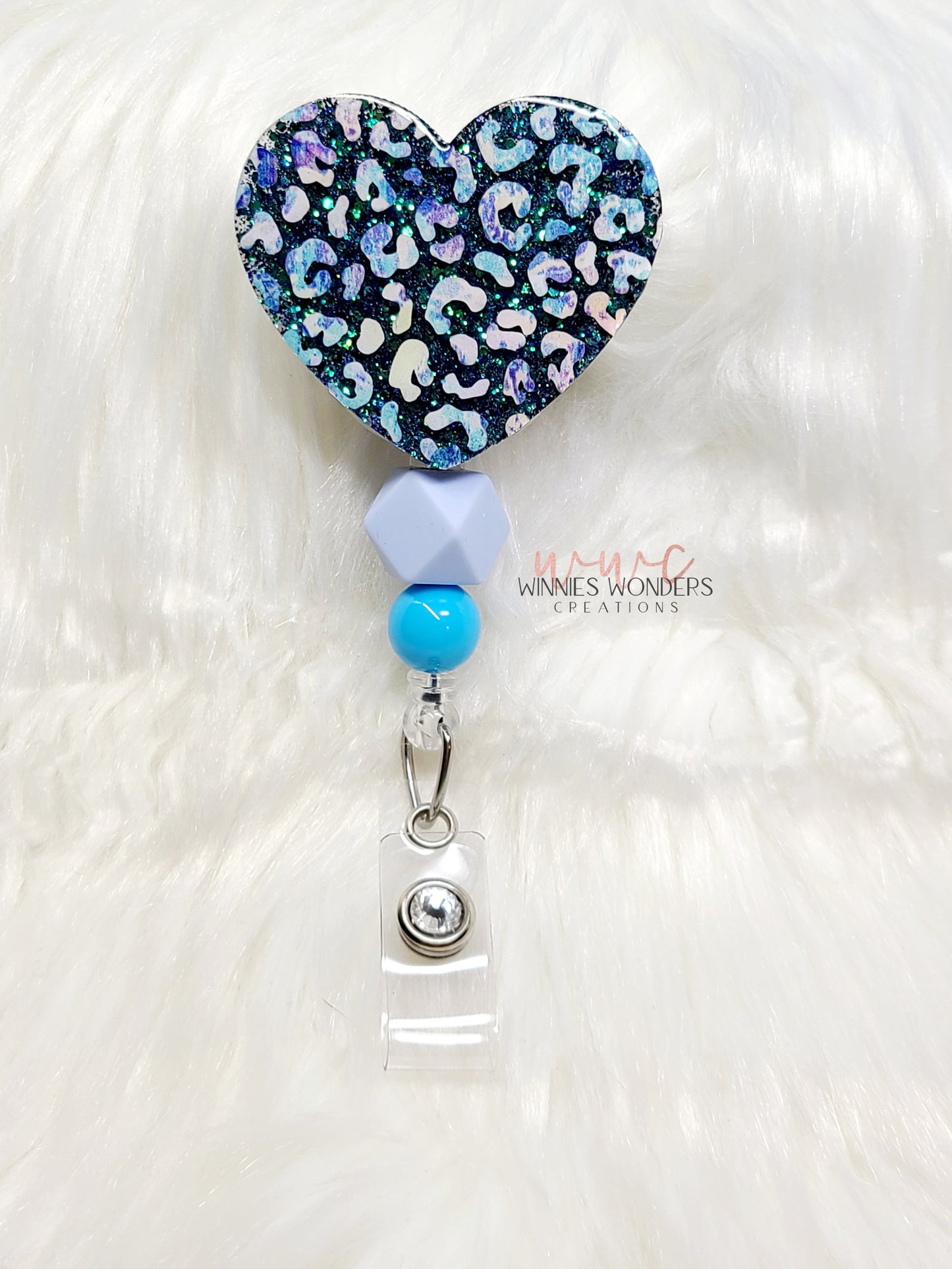 Leopard Heart Badge Reel