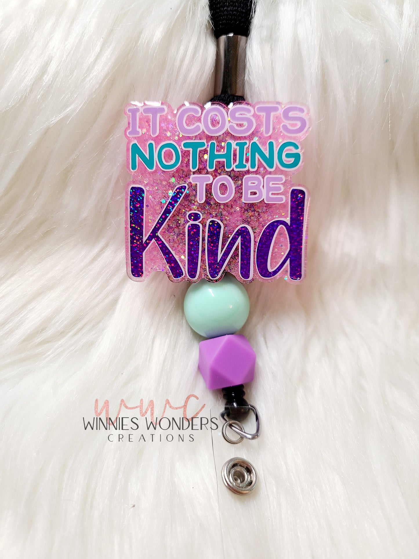 Costs Nothing To Be Kind Lanyard