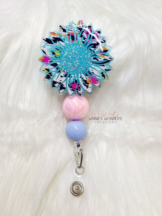 Sunflower Badge Reel