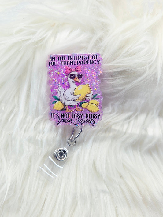 Easy Peasy Badge Reel