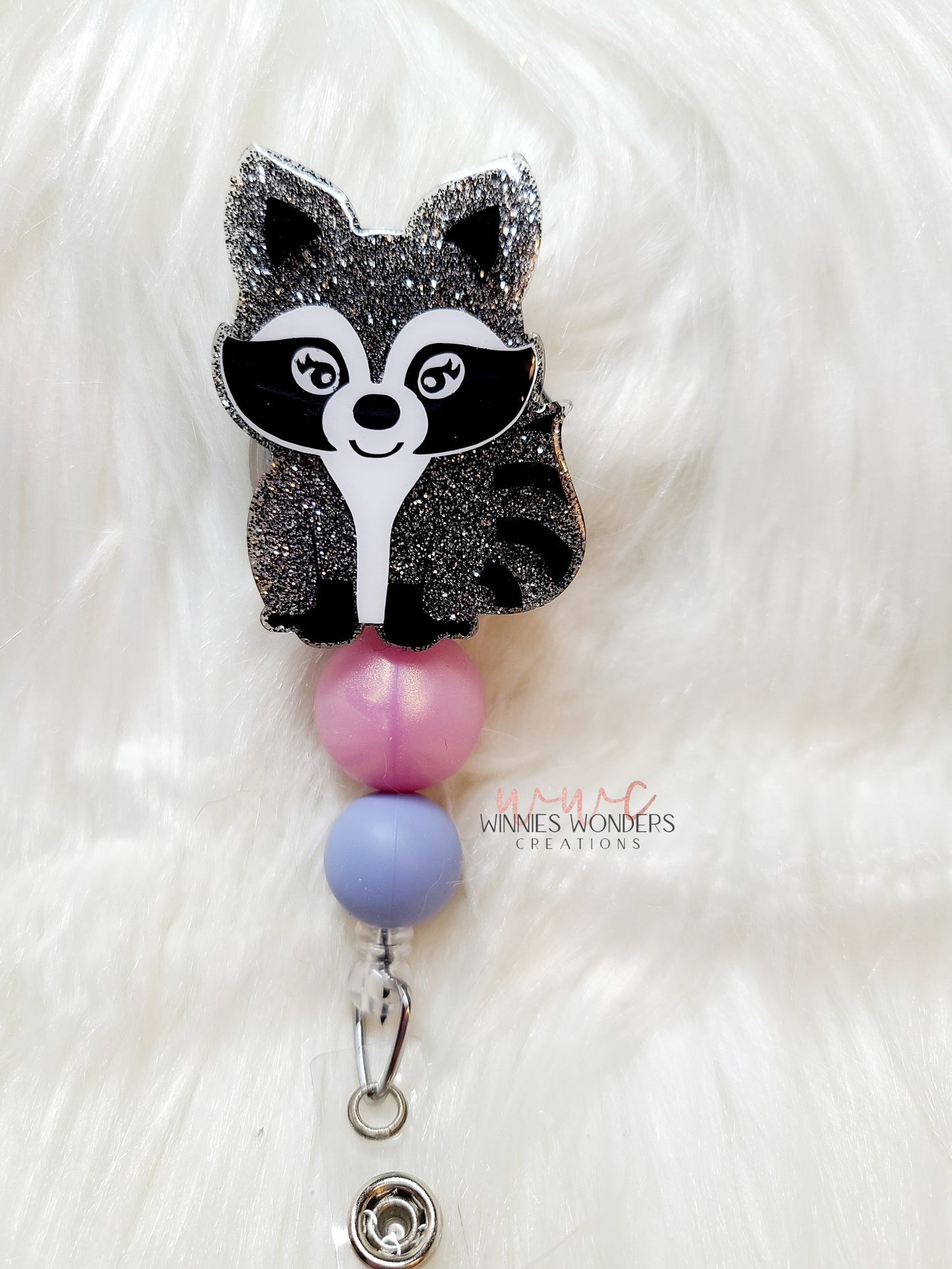 Raccoon Badge Reel