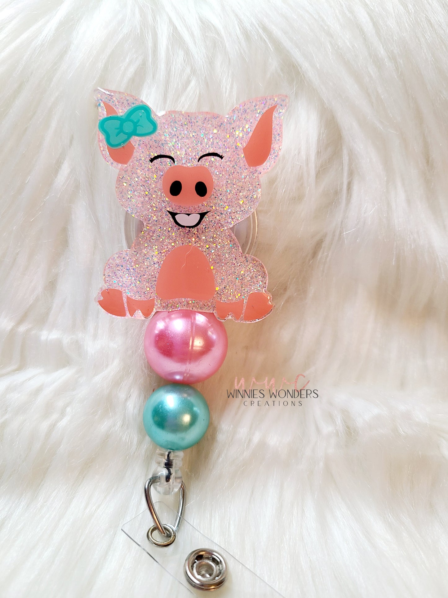 Pig Badge Reel