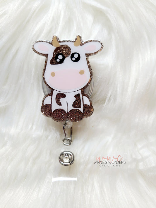 Cow Badge Reel
