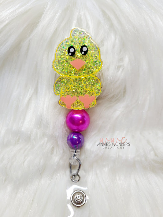 Baby Chicken Badge Reel