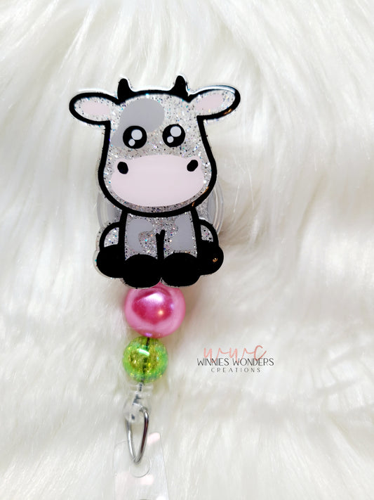 Cow Badge Reel