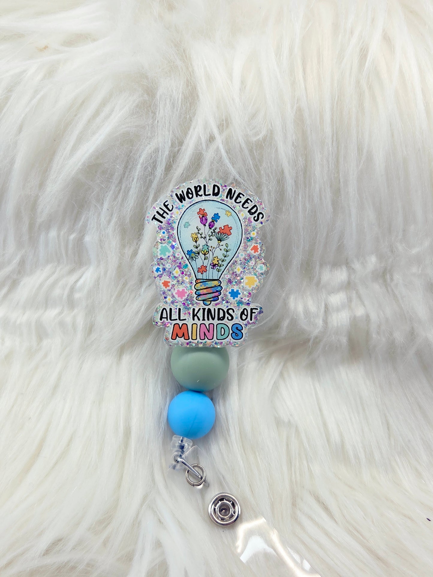Autism Awareness Badge Reel
