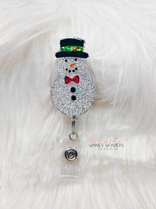Snowman Badge Reel