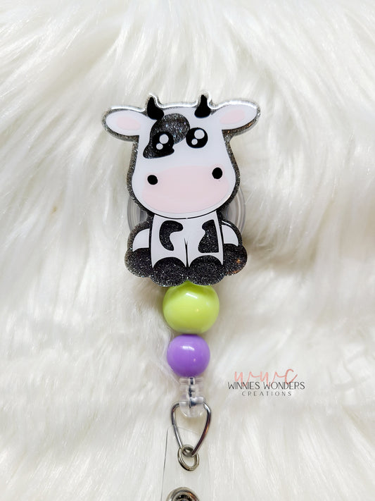 Cow Badge Reel