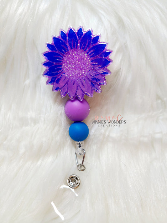 Sunflower Badge Reel