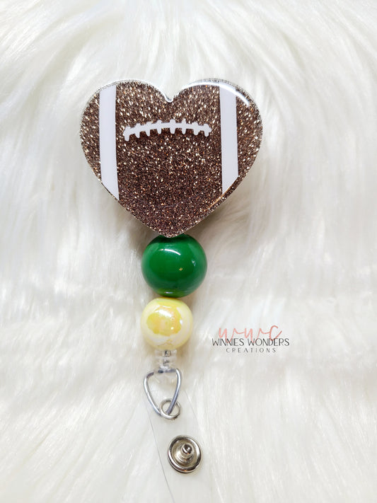 Football Heart Badge Reel