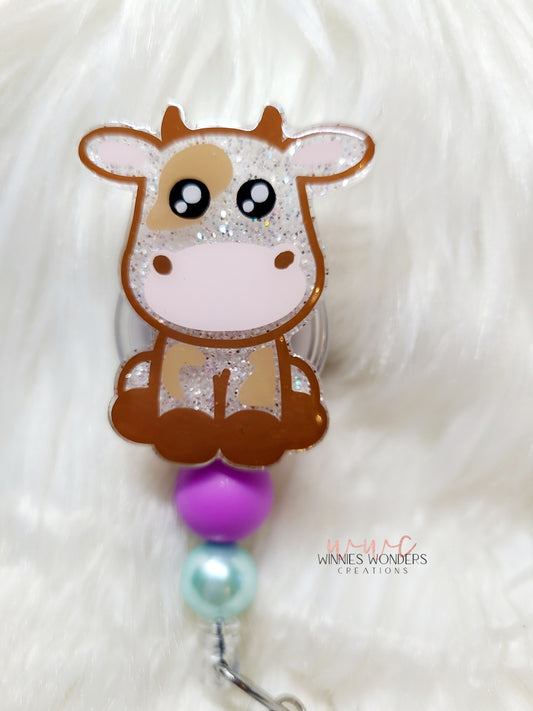 Cow Badge Reel