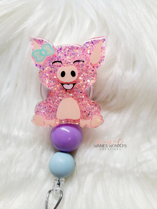 Pig Badge Reel