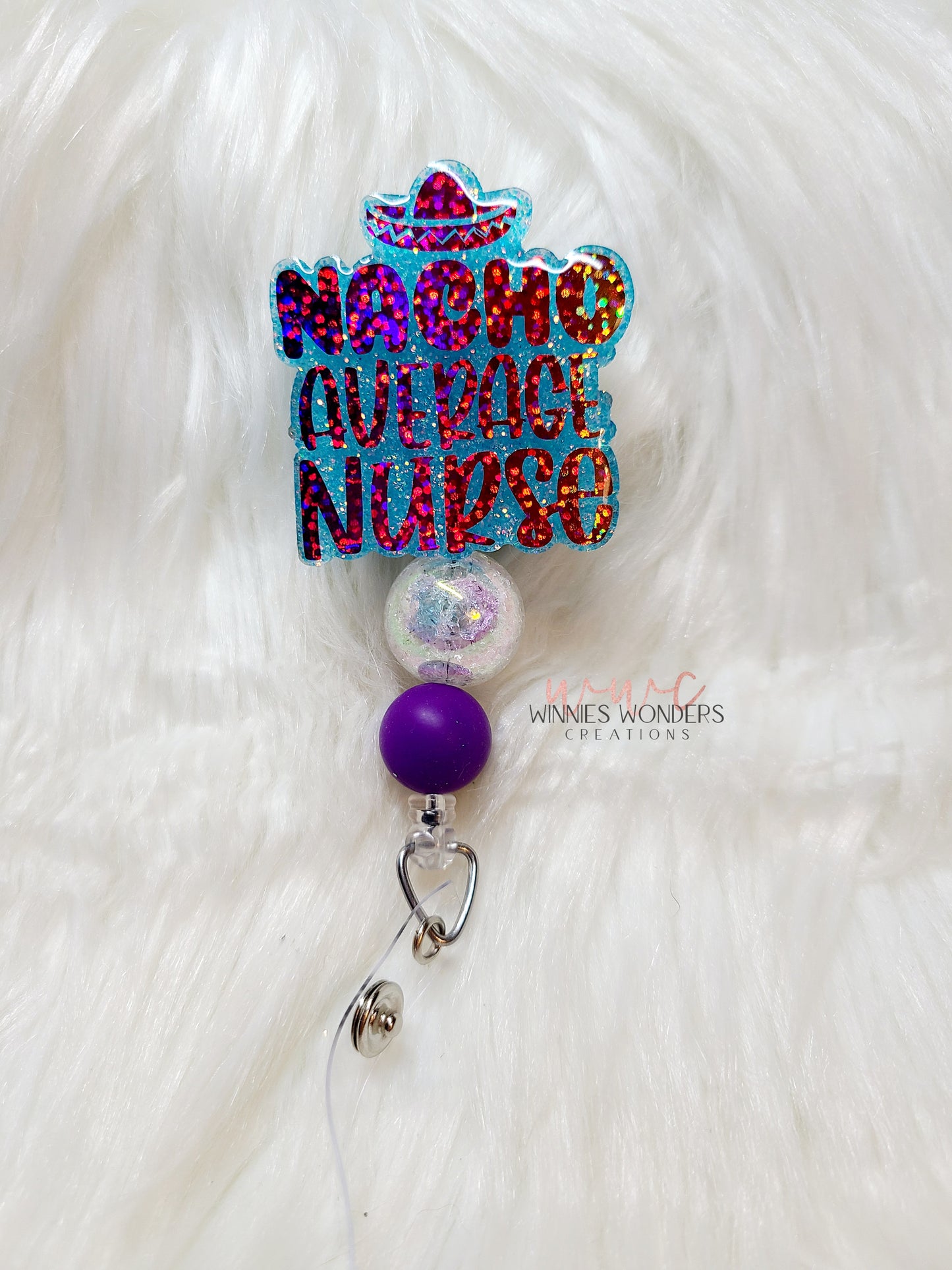 Natcho Average Nurse Badge Reel