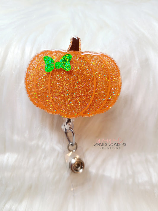 Pumpkin Badge Reel