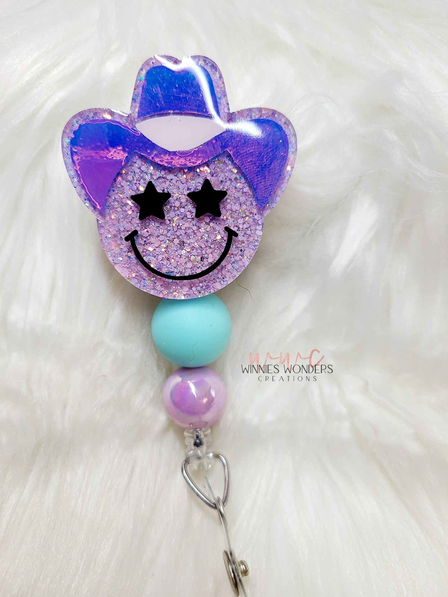 Cowboy Smiley Badge Reel