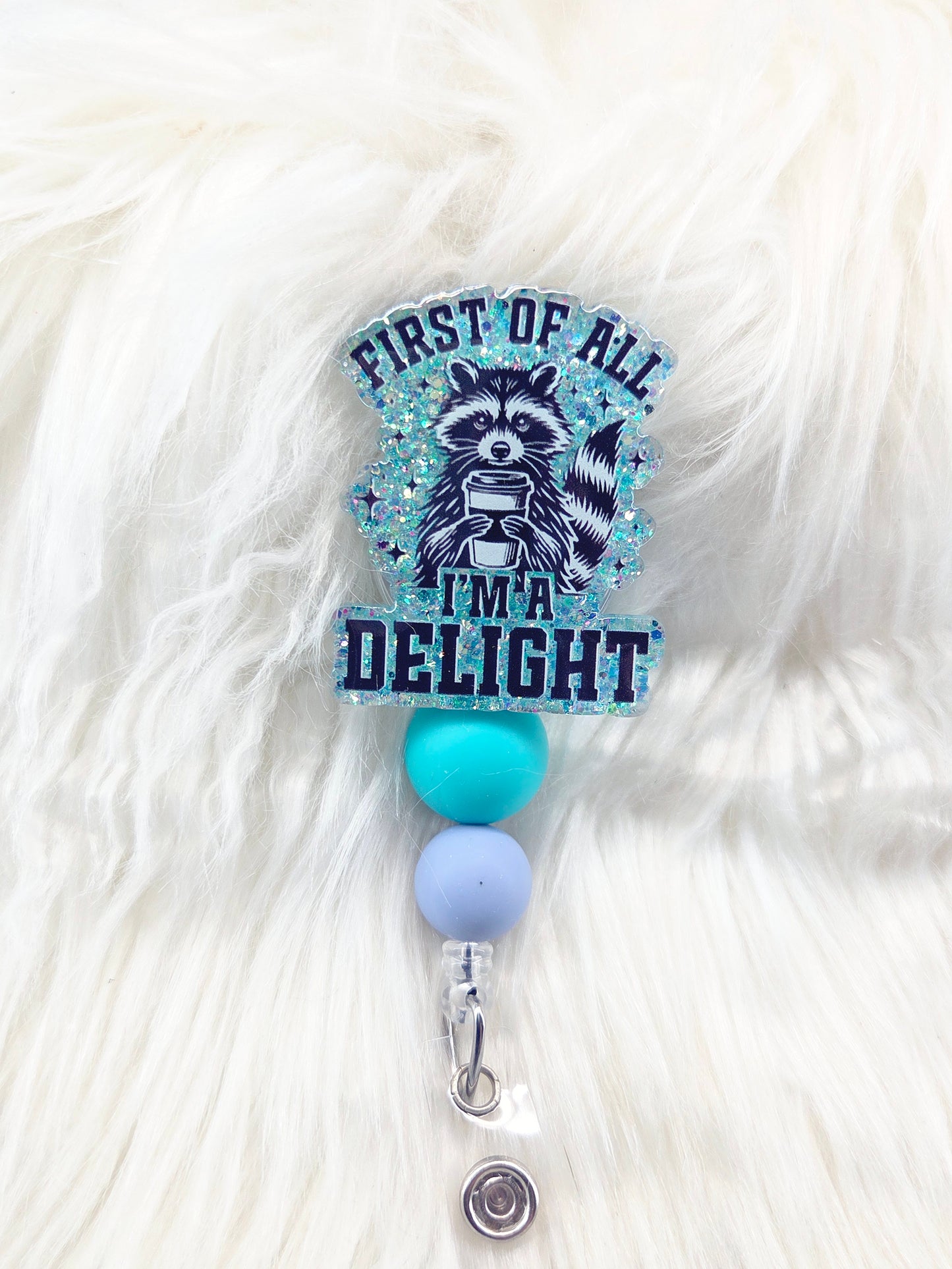 First of all ima delight Badge Reel