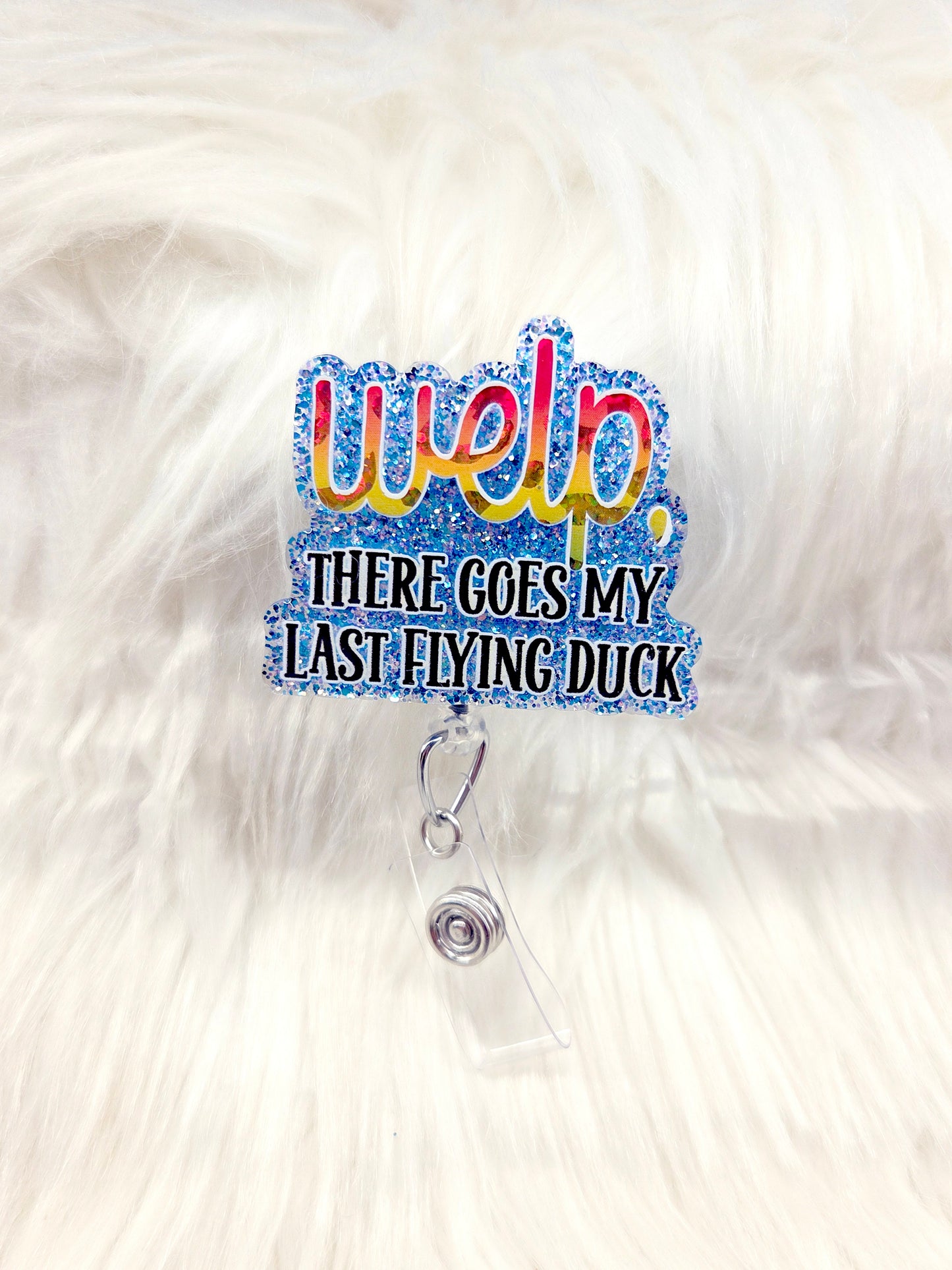 Last flying duck Badge Reel